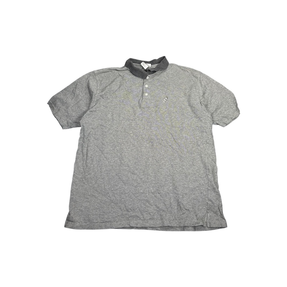 Disneyland Resort Mens XL Gray Mickey Mouse Embroidered Pique Cotton Polo Shirt
